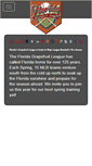 Mobile Screenshot of floridagrapefruitleague.com
