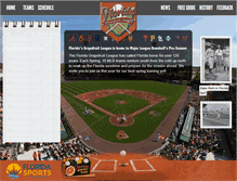 Tablet Screenshot of floridagrapefruitleague.com